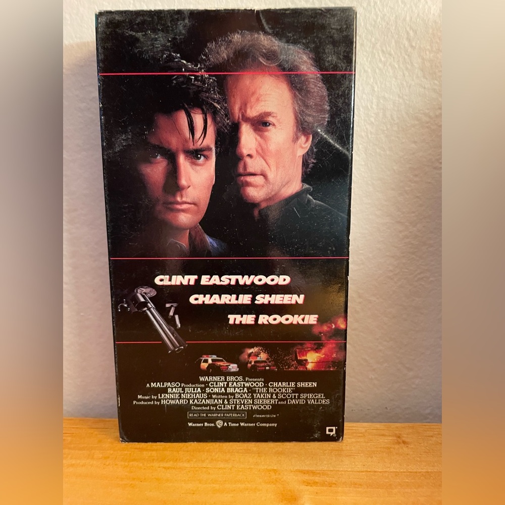 👮‍♀️ Vintage The Rookie Clint Eastwood Charlie Sheen 1991 Warner Bros VHS 👮‍♀️